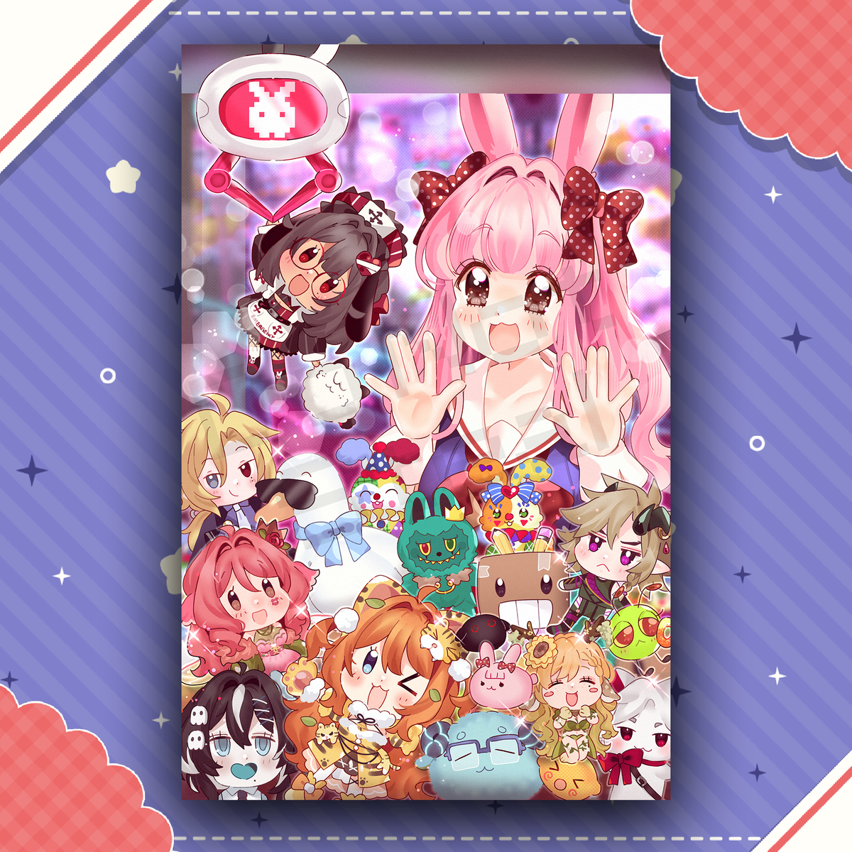 Arcade Rabbit Art Print