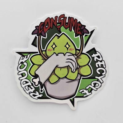 Reduce, Consume, Recycle Sticker - The First BEB