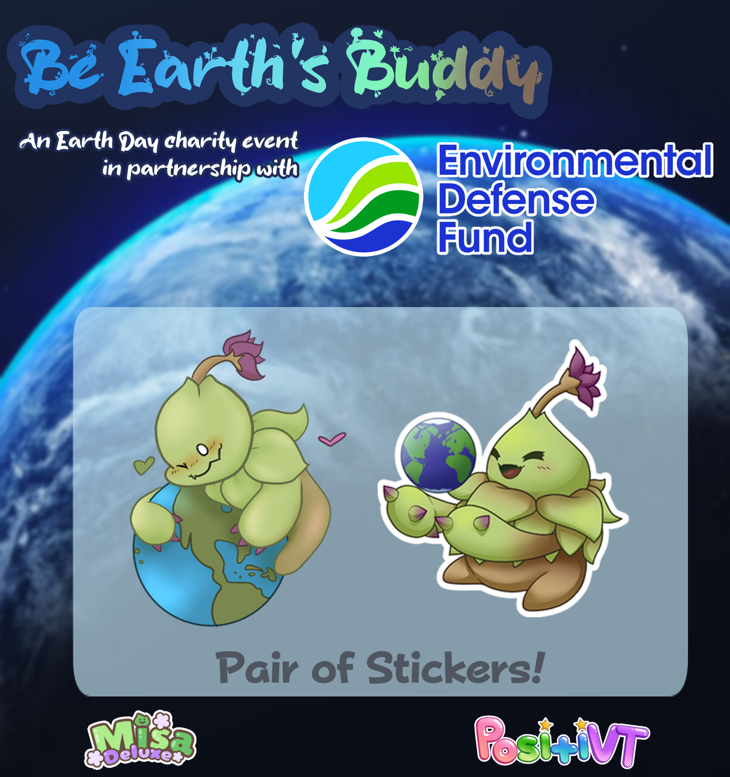 Be Earth's Buddy 2025 Tier 1 - Pair of Stickers