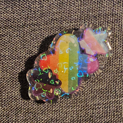 PositiVT Pride Acrylic Pin (1.5")