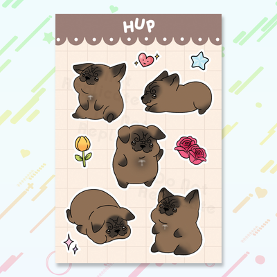 We Love Hup! Sticker Sheet